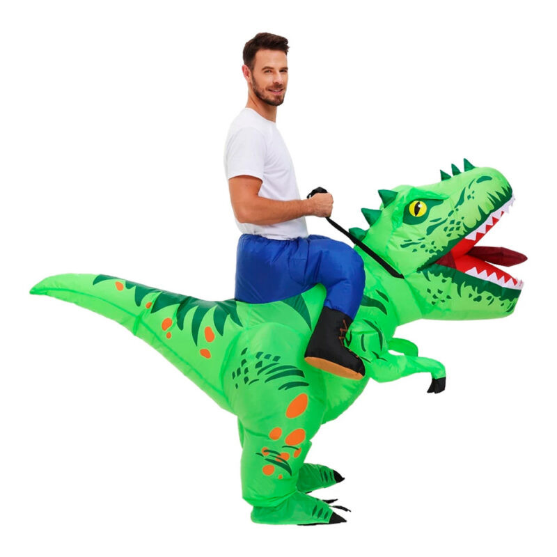 Disfraz Inflable Montable de Dinosaurio Rex Adulto para Halloween y Cosplay - Image 8