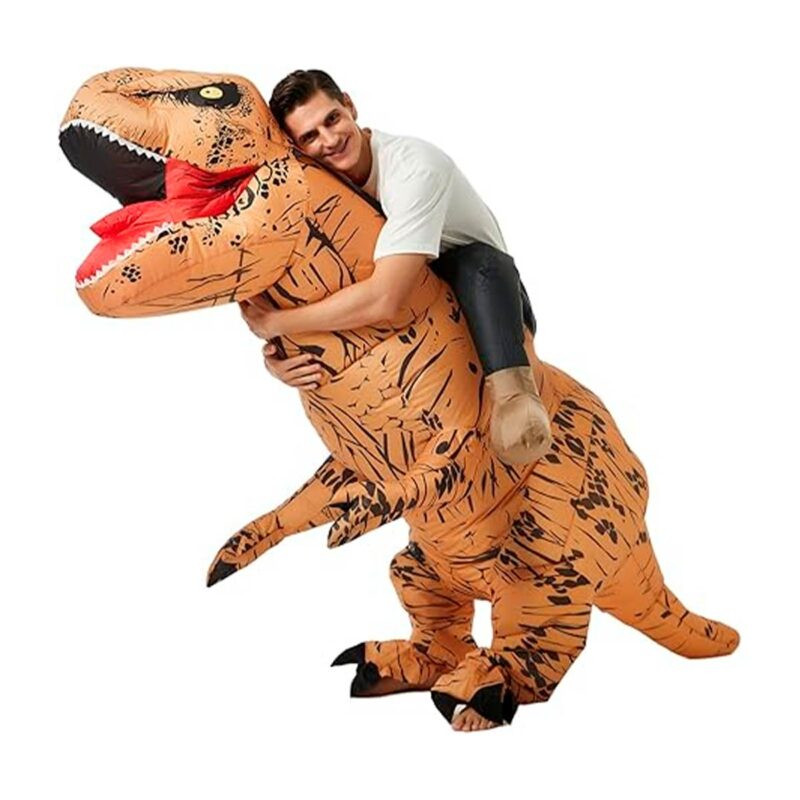 Disfraz Inflable Montable de Dinosaurio Rex Adulto para Halloween y Cosplay - Image 3