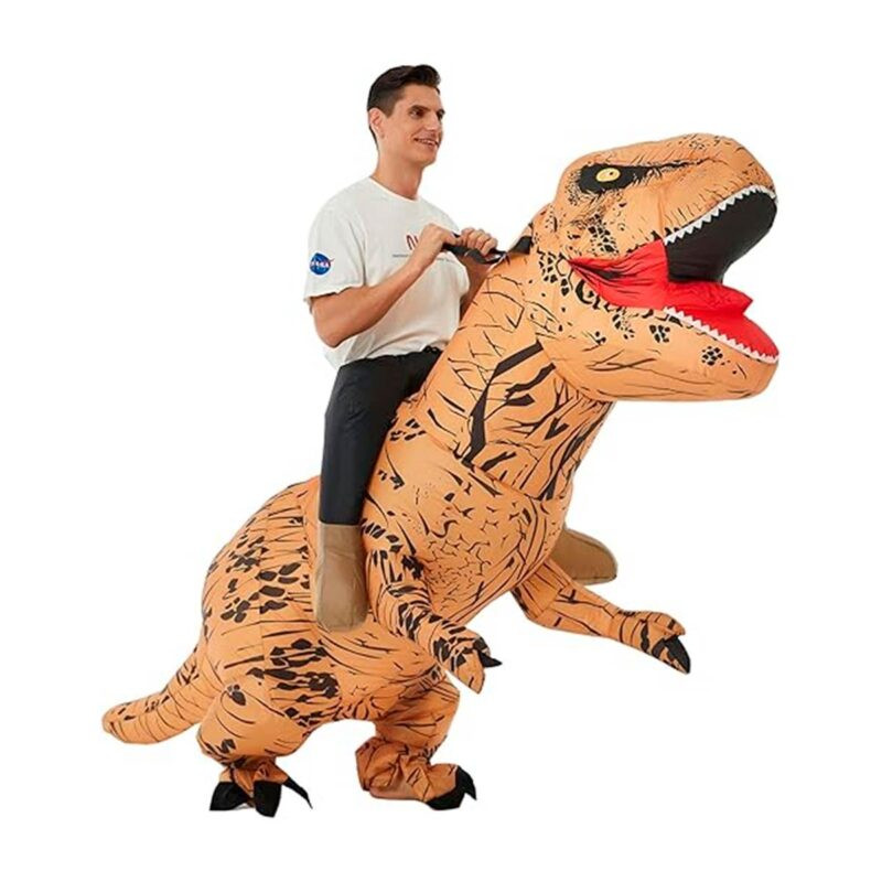 Disfraz Inflable Montable de Dinosaurio Rex Adulto para Halloween y Cosplay - Image 5