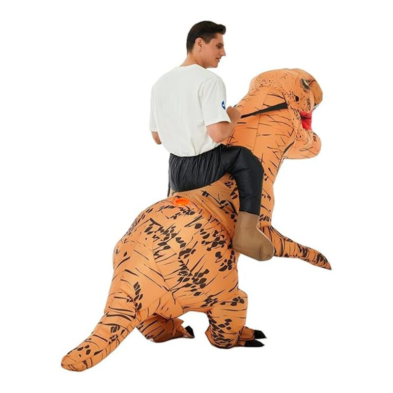 Disfraz Inflable Montable de Dinosaurio Rex Adulto para Halloween y Cosplay - Image 4