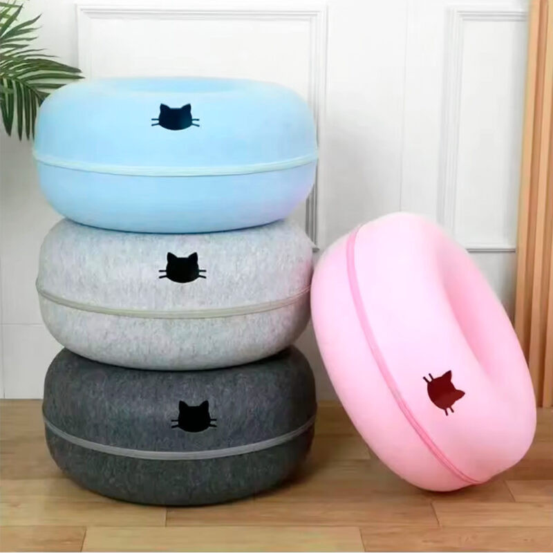 Cama Túnel Para Gatos en Forma de Dona - Image 9