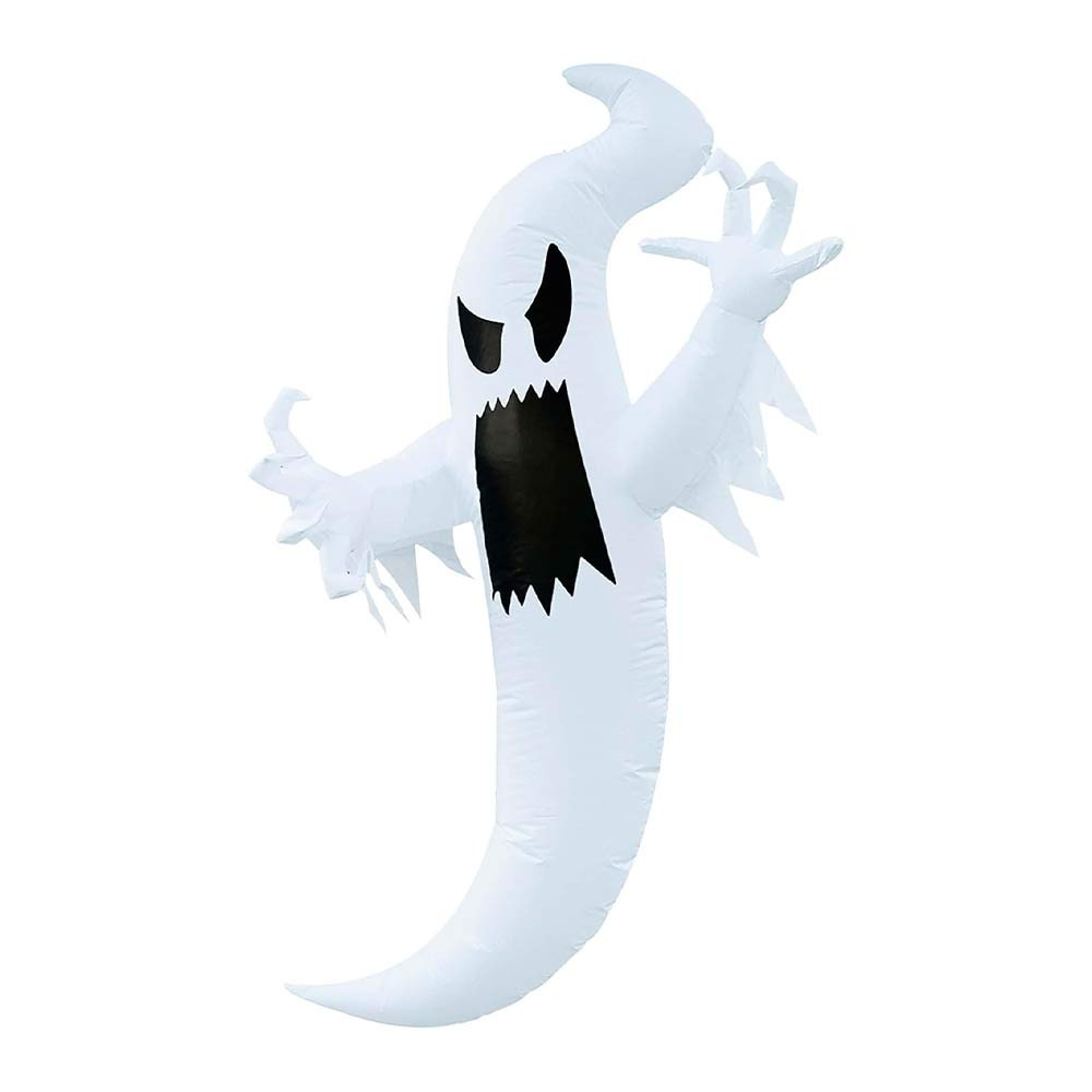 Zucca di Halloween illuminata a LED a forma di fantasma | Decorazione di Halloween all'ingrosso per il tuo negozio